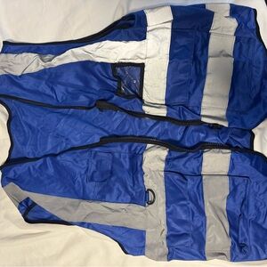 Blue and Silver Safety Vest